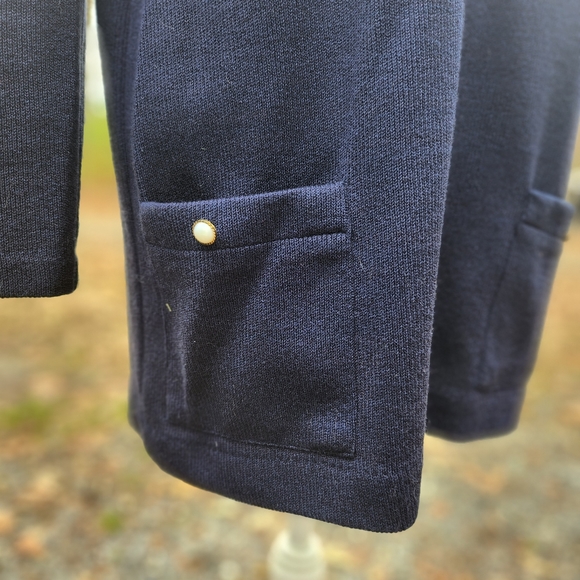 80s Vintage Lace Collard Cardigan Dress - Picture 5 of 6